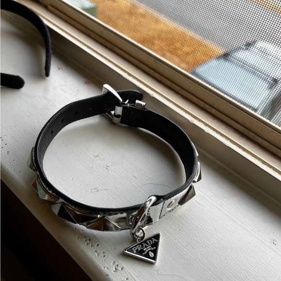 Prada Dog Prada Studded Brushed Leather Pet Collar Poshmark